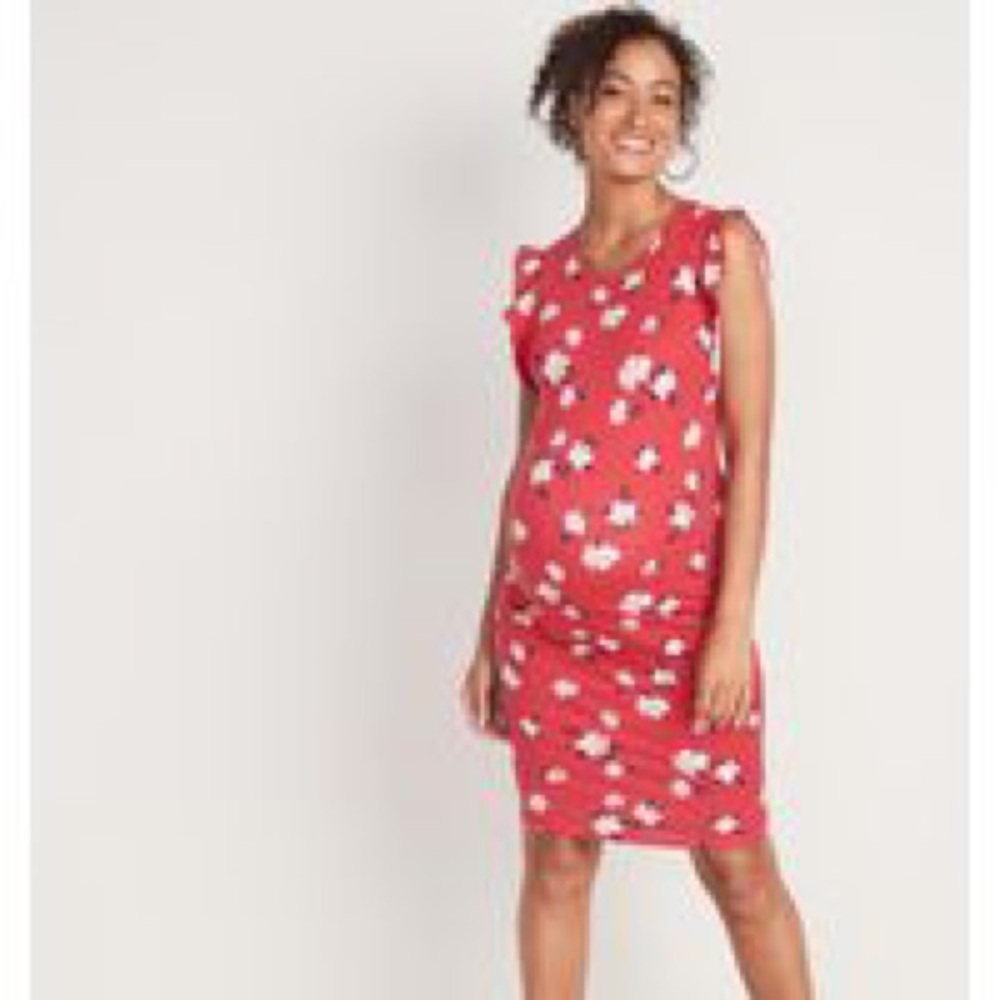 Nwt old navy Maternity Flutter-Sleeve Dress sz xs